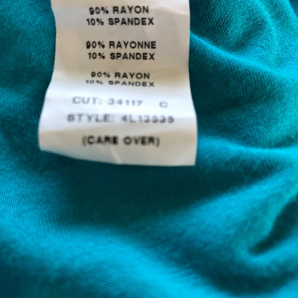 Karen Kane Turquoise Top - Picture 7 of 7